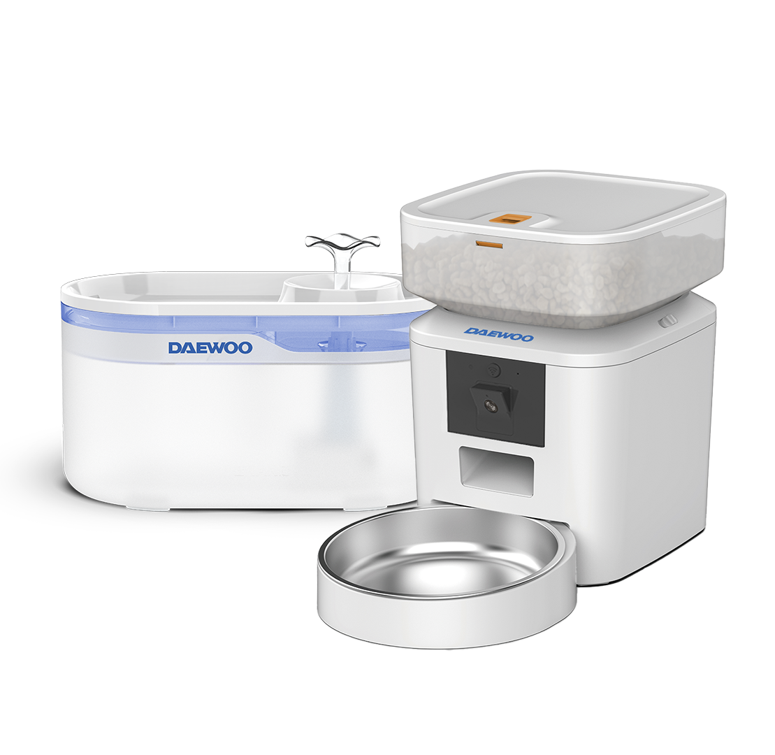 Duo Comedero con c&aacute;mara 2L + fuente agua inteligen