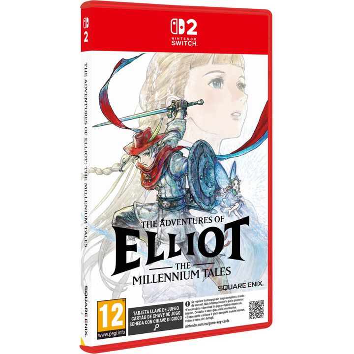 THE ADVENTURES OF ELLIOT: THE MILLENNIUM TALES SWITCH2 TARJETA LLAVE DE JUEGO PARA NINTENDO SWITCH 2 VERSI&Oacute;N ESPA&Ntilde;OLA

La esperanza va m&aacute;s all&aacute; de los tiempos

Un nuevo RPG de acci&oacute;n de los creadores de OCTOPATH TRAVELER y BRAVELY DEFAULT: The Adventures of Elliot: The Millennium Tales presenta una narrativa audaz, una exploraci&oacute;n profunda, una personalizaci&oacute;n s&oacute;lida e intensos combates en tiempo real.
THE ADVENTURES OF ELLIOT: THE MILLENNIUM TALES

El aventurero Elliot y su compa&ntilde;era hada Faie se embarcan en un viaje a trav&eacute;s de cuatro eras para cumplir una misi&oacute;n milenaria.

Disfruta de batallas intuitivas y gratificantes basadas en la acci&oacute;n con habilidades de apoyo estrat&eacute;gicas de un hada mientras revelas la misteriosa historia de este mundo.

    Siete tipos de armas y magia

&Aacute;rmate con hasta dos armas a la vez para luchar contra las tribus de bestias que invaden el continente. La magia de Faie te resultar&aacute; &uacute;til para eliminar tanto a los demonios como los rompecabezas que se interponen en tu camino.

    Las cuatro eras de un milenio

Para acabar con una maldici&oacute;n, Elliot y Faie cruzar&aacute;n la Puerta del Tiempo para visitar diferentes per&iacute;odos de la historia. A lo largo de todas las edades, una terrible amenaza se cierne sobre la aventura de Elliot y Faie.

    Aventuras personalizadas con Magicita

Personaliza las armas de Elliot equipando diferentes combinaciones de magicita que encontrar&aacute;s durante el viaje. Prueba todo tipo de variaciones y enfr&eacute;ntate a los obst&aacute;culos utilizando tus propios m&eacute;todos.

&copy; SQUARE ENIX