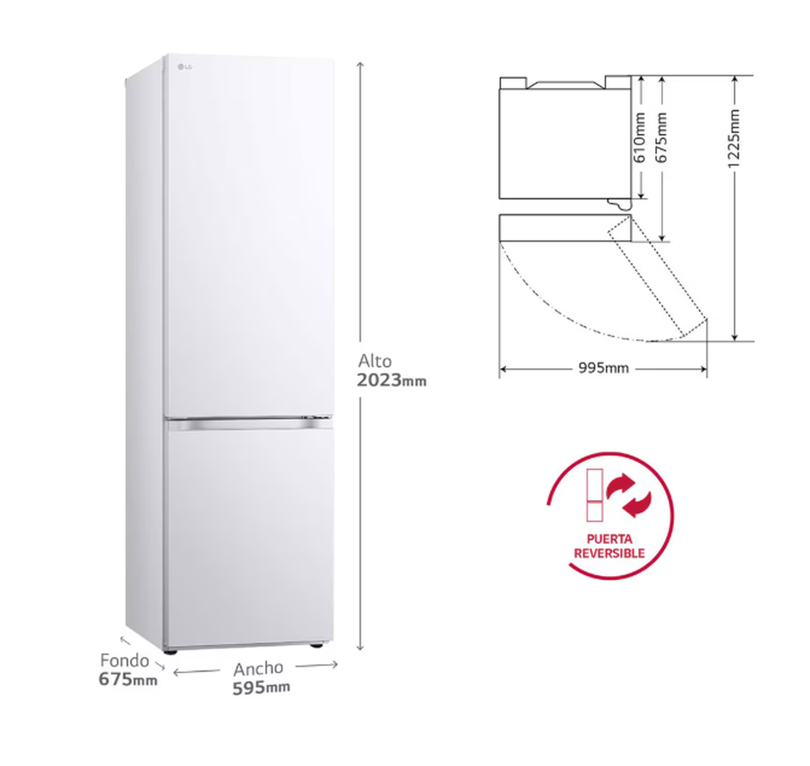 Este frigor&iacute;fico combi LG GBV3200CSW es m&aacute;s que un electrodom&eacute;stico; es un aliado imprescindible en tu cocina.