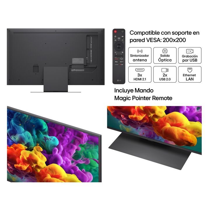 Smart TV LG QNED evo MiniLED AI QNED87 43 pulgadas 4K 2026