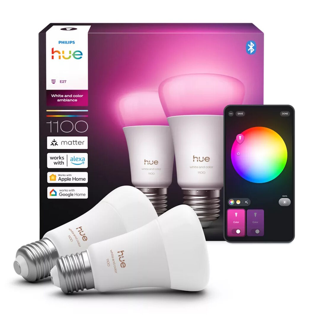 Bombilla Inteligente E27 8,5W RGB 2un