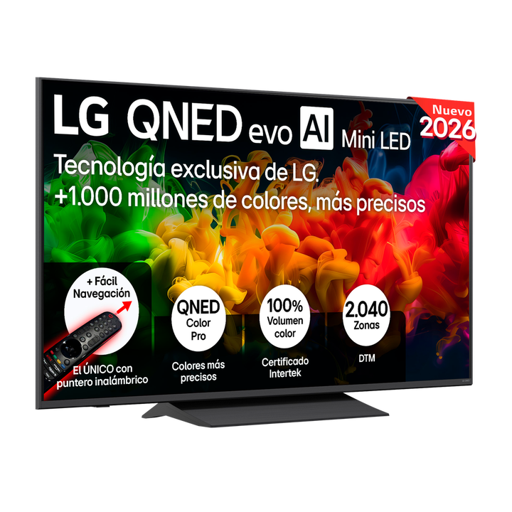 Smart TV LG QNED evo MiniLED AI QNED8E 55 pulgadas 4K 2026