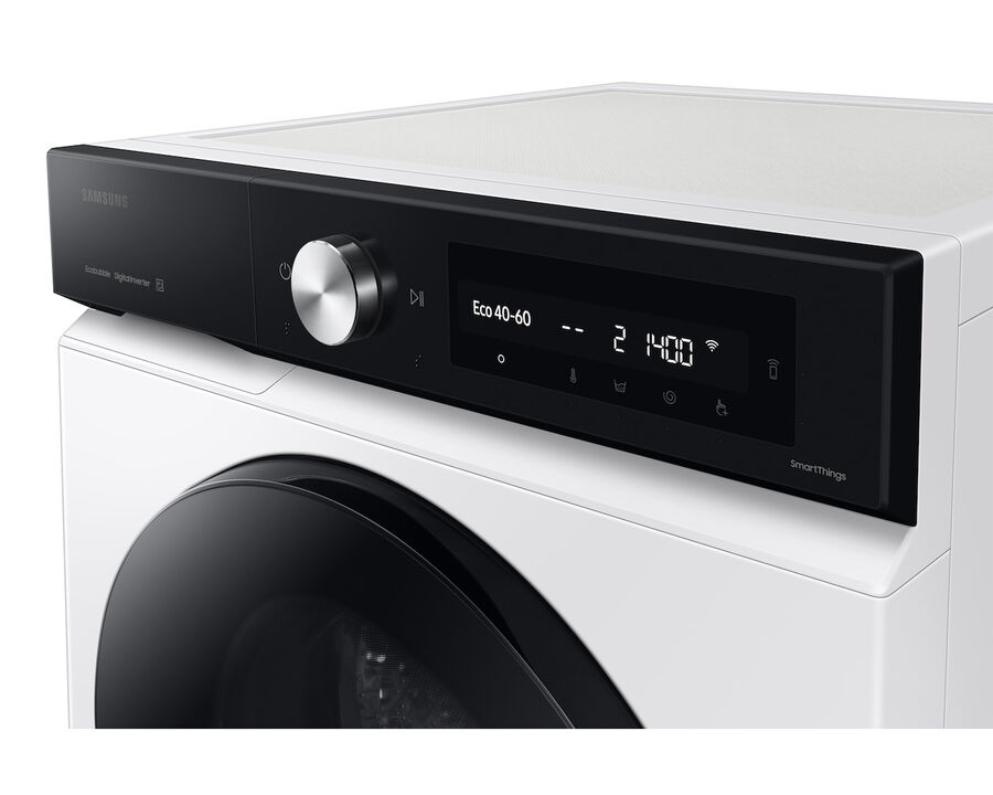 Lavadora Bespoke AI de 11 kg/ 1400 rpm, lavado eficiente, inteligente y silencioso.