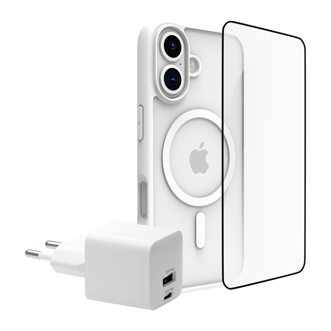 Funda iPhone 16 MS + ECO PROTECTOR+ cargador 30W