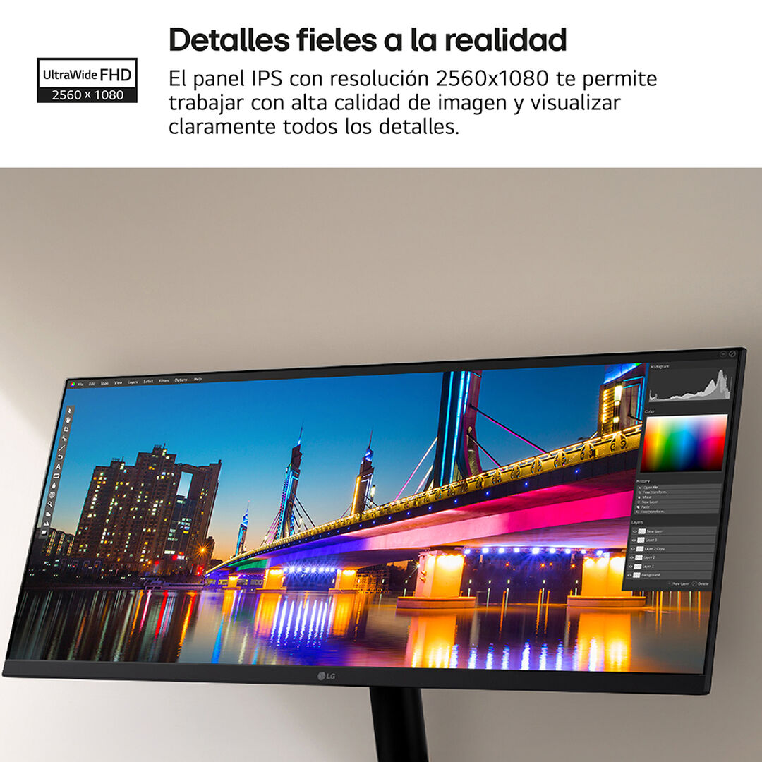 Monitor IPS UltraWide 29" 100Hz HDR10 con dise&ntilde;o sin bordes