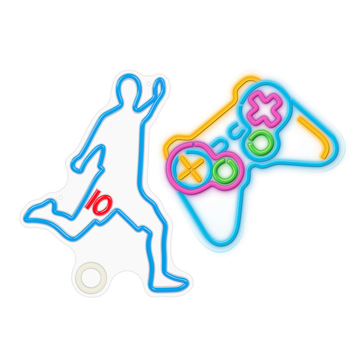 EL pack de neones LED Forever ofrece un efecto de luz colorido que transforma cualquier habitación al instante. Gracias a su tecnología LED de alta eficiencia, consume poca electricidad, alimentado a través de un puerto USB. Además, cuenta con una función de atenuación incorporada que te permite ajustar el brillo a tu gusto. Ofrecen una iluminación moderna que añadirá un efecto nico y colorido.