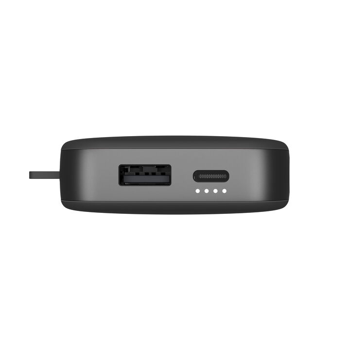 Batería recargable de bolsillo Nuestros últimos Powerbanks tienen un diseño suave y, gracias a la función de carga rápida, son más rápidos que nunca. Con 20W Power Delivery sus dispositivos estarán listos para funcionar antes de que se de cuenta. El Powerbank 12000 mAh puede cargar su teléfono hasta 4 veces y su tablet hasta 2 veces. 

· Carga ultrarrápida con suministro de energía de 20 W 

· Carga hasta el 50% en 30 min 

· 6 características de seguridad 

· Aprobado para avión