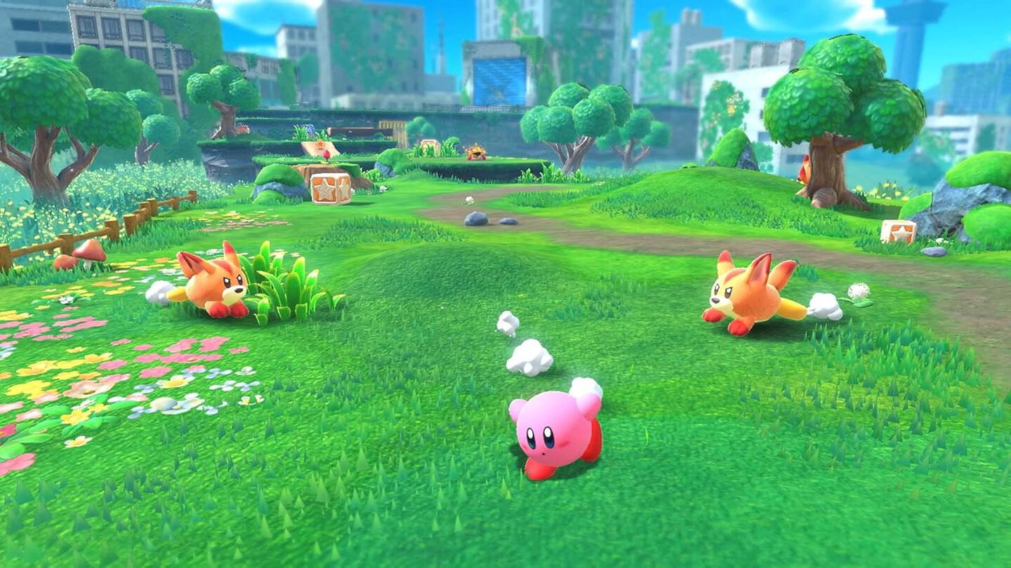 Videojuego Kirby y la Tierra Olvidada Switch
