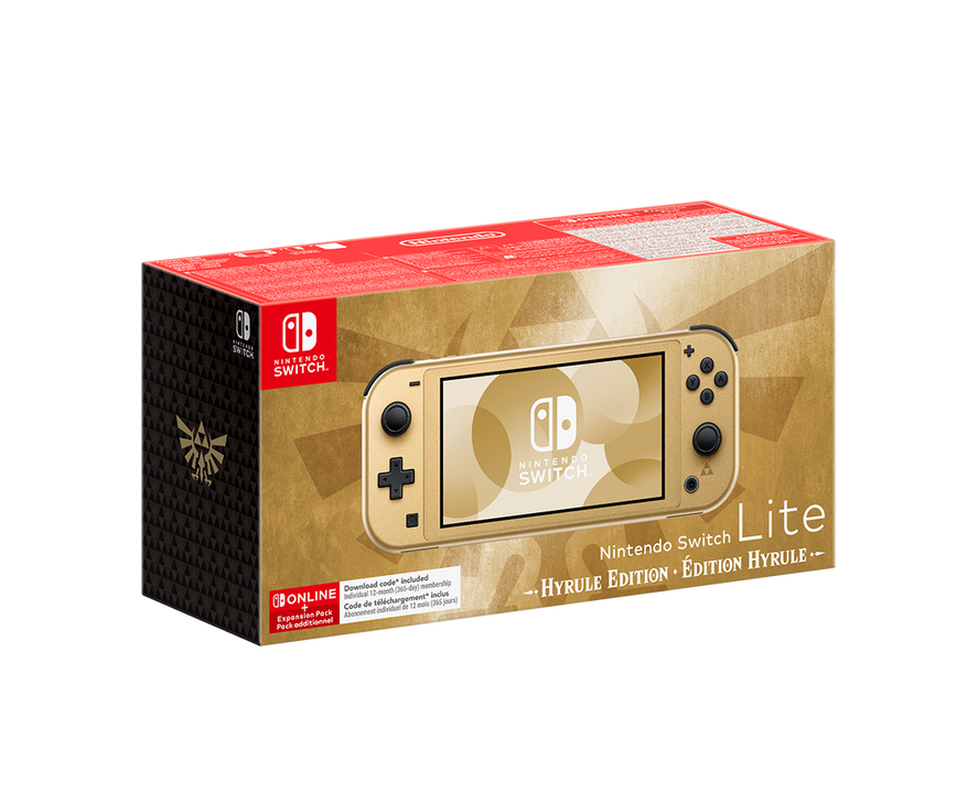CONSOLA NINTENDO SWITCH LITE CONSOLA DORADA EDICI&Oacute;N ESPECIAL HYRULE VERSI&Oacute;N ESPA&Ntilde;OLA