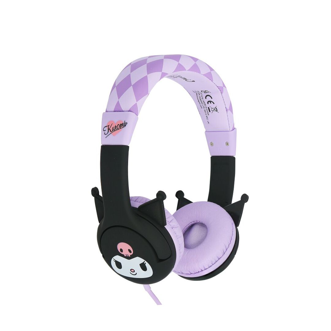 Auricular Infantil +Cable Kuromi Limitador Volumen
