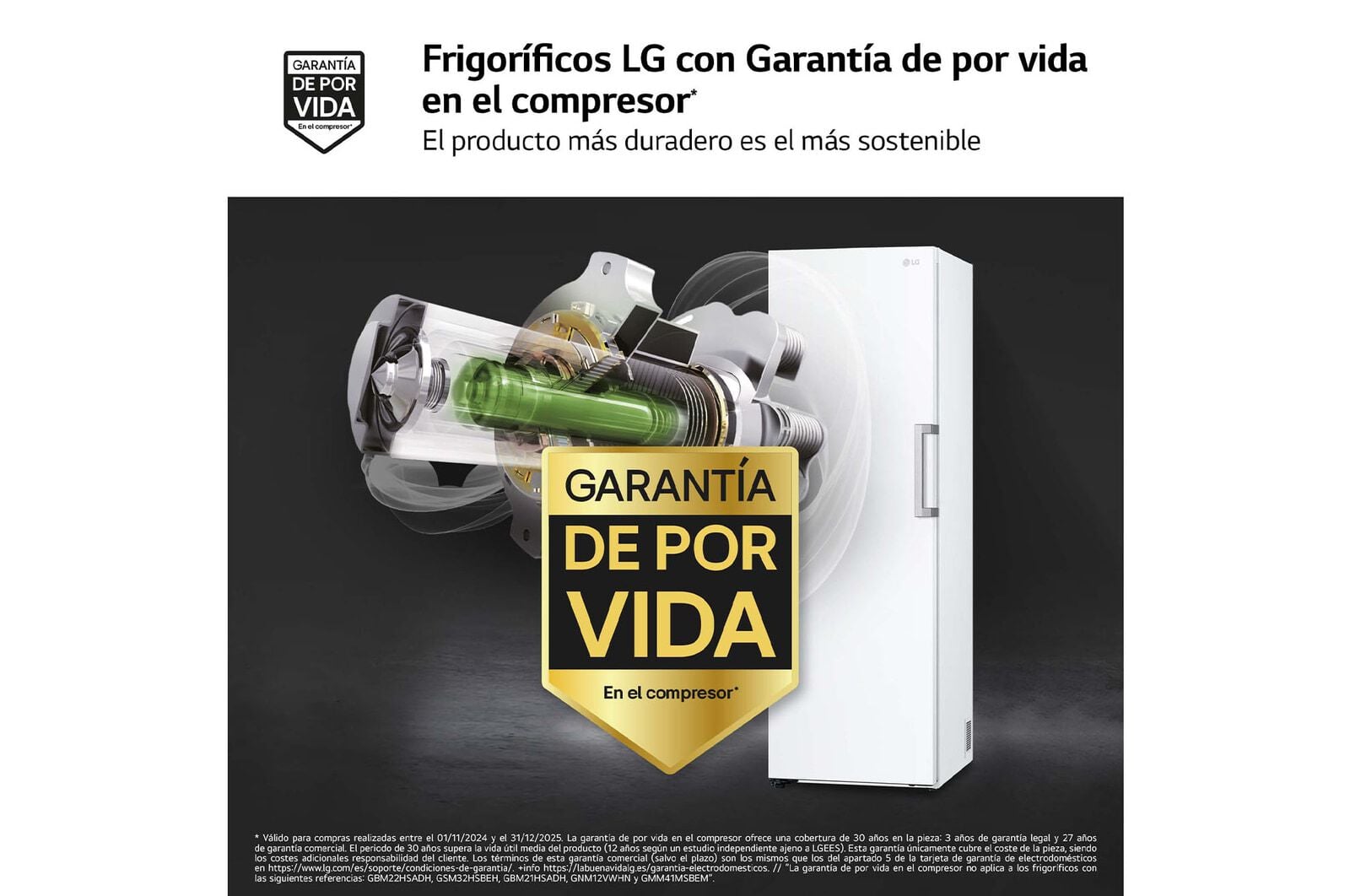 Congelador One Door 355L GFT41SWGSZ Blanco LG ¡Precio exclusivo