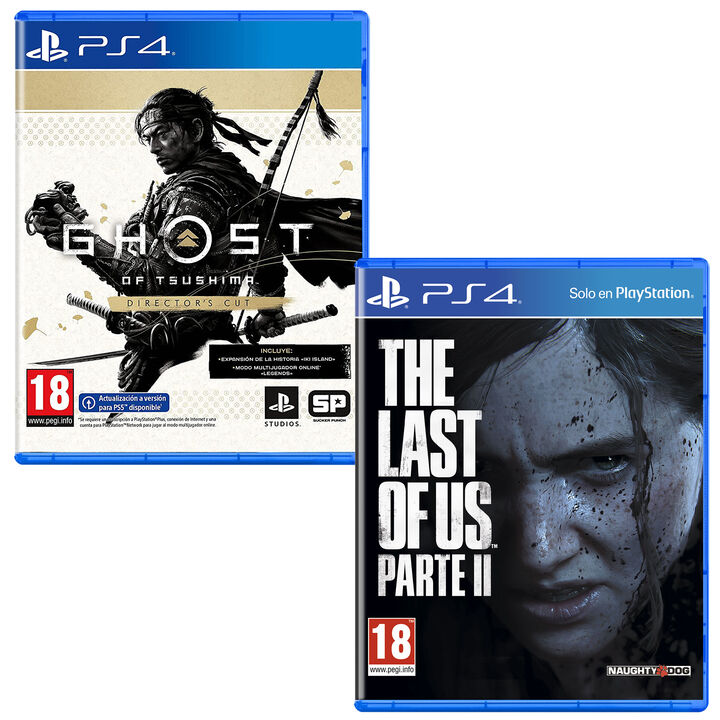 Pack Videojuegos Ghost Of Tsushima Director's Cut PS4 + The Last of Us Part 2 PS4