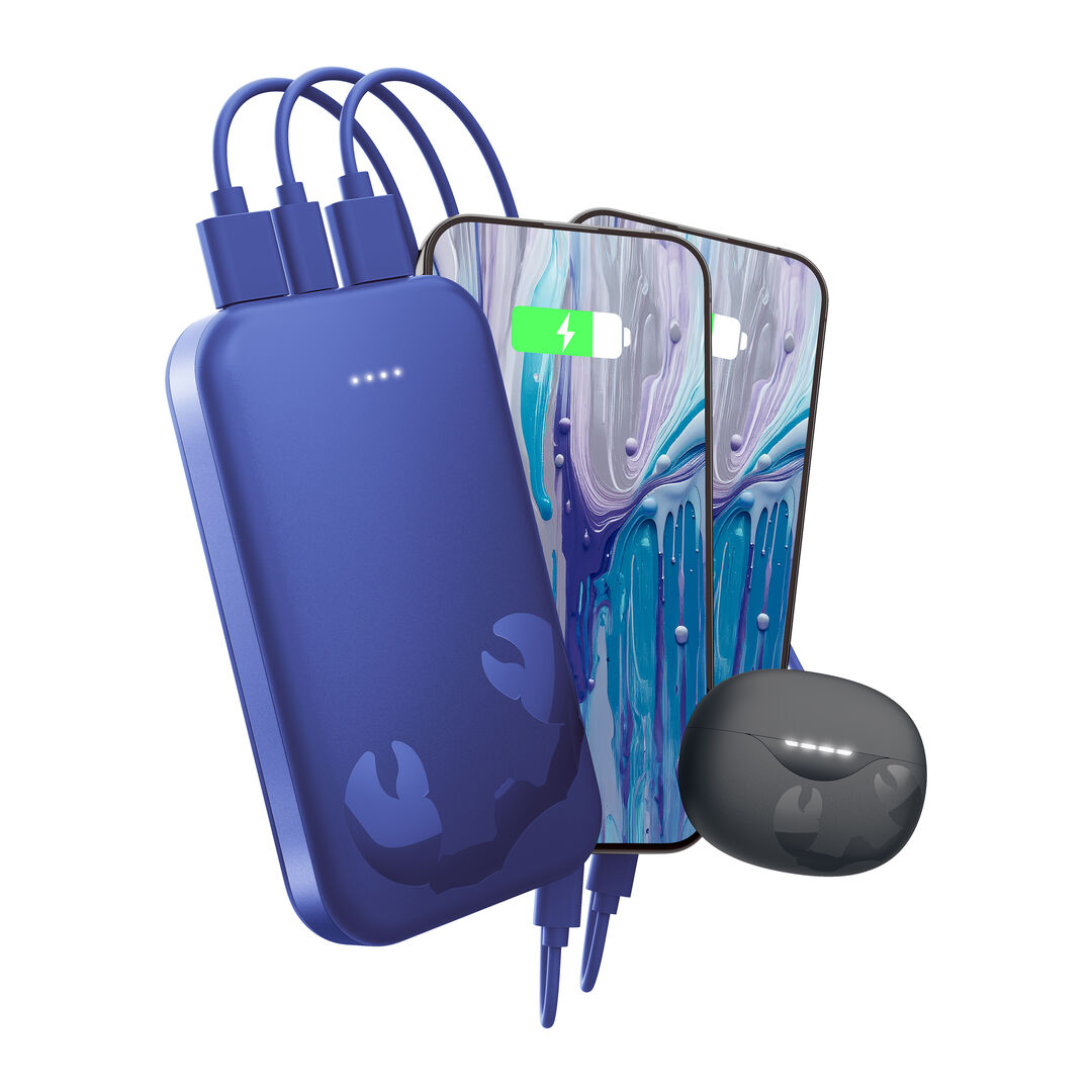 Powerbank 20000 mAh
Batería recargable de bolsillo
Mantén tus dispositivos cargados y tu estilo a punto. El Powerbank de 10000 mAh es lo suficientemente delgada como para caber en cualquier bolsillo, proporcionando la máxima potencia para cuando estás en movimiento. Carga tu teléfono hasta 3 veces y disfruta de velocidades de carga 2,5 veces más rápidas con Power Delivery de 20 W.
La Powerbank 20000 mAh dura más que cualquier aventura. Carga tu teléfono hasta 7 veces y con 20W Power Delivery, esta Powerbank es más rápida que nunca. El diseño suave y los bordes curvos te mantienen cargado con estilo. 
 Carga ultrarrápida con Power Delivery de 20 W
 Carga hasta el 50 % en 30 min
 Aprobado por aerolíneas
 Carga tu teléfono hasta 7 veces