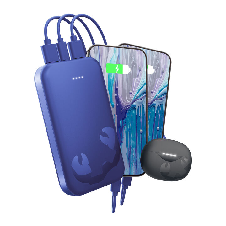 Powerbank 20000 mAh
Batería recargable de bolsillo
Mantén tus dispositivos cargados y tu estilo a punto. El Powerbank de 10000 mAh es lo suficientemente delgada como para caber en cualquier bolsillo, proporcionando la máxima potencia para cuando estás en movimiento. Carga tu teléfono hasta 3 veces y disfruta de velocidades de carga 2,5 veces más rápidas con Power Delivery de 20 W.
La Powerbank 20000 mAh dura más que cualquier aventura. Carga tu teléfono hasta 7 veces y con 20W Power Delivery, esta Powerbank es más rápida que nunca. El diseño suave y los bordes curvos te mantienen cargado con estilo. 
 Carga ultrarrápida con Power Delivery de 20 W
 Carga hasta el 50 % en 30 min
 Aprobado por aerolíneas
 Carga tu teléfono hasta 7 veces