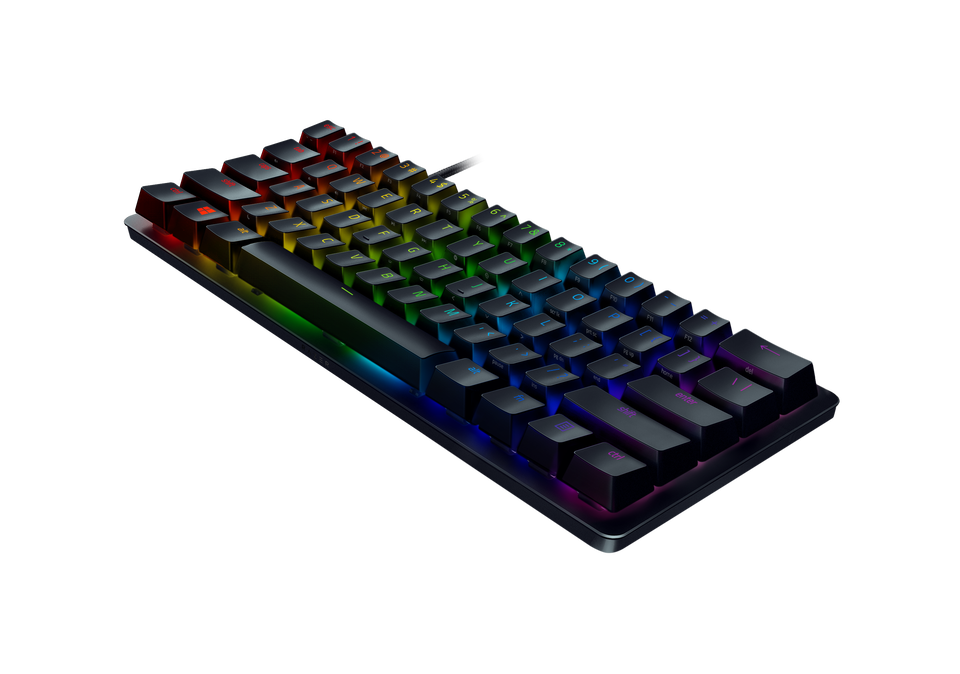Domina a otra escala con el Razer Huntsman Mini: un teclado compacto para juegos con un tamaño del 60 % y switches ópticos Razer punteros. Muy portátil e ideal para espacios reducidos, es hora de experimentar un rendimiento a la velocidad de la luz con nuestro diseño más compacto hasta la fecha.