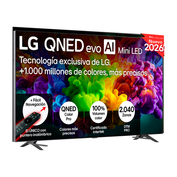 Smart TV LG QNED evo MiniLED AI QNED93 115 pulgadas 4K 2026