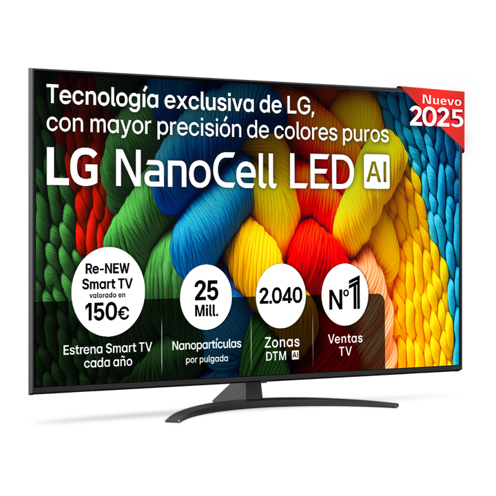 Smart TV LG NanoCell AI NANO81 65 pulgadas 4K 2025