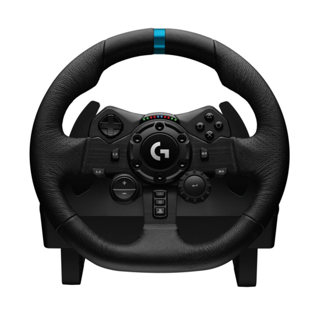 Volante y pedales de simulaci&oacute;n de carreras