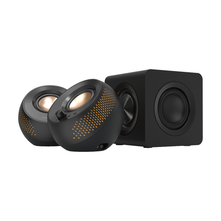 Altavoces para ordenador 2.1 USB-C con subwoofer e iluminaci&oacute;n RGB personalizable