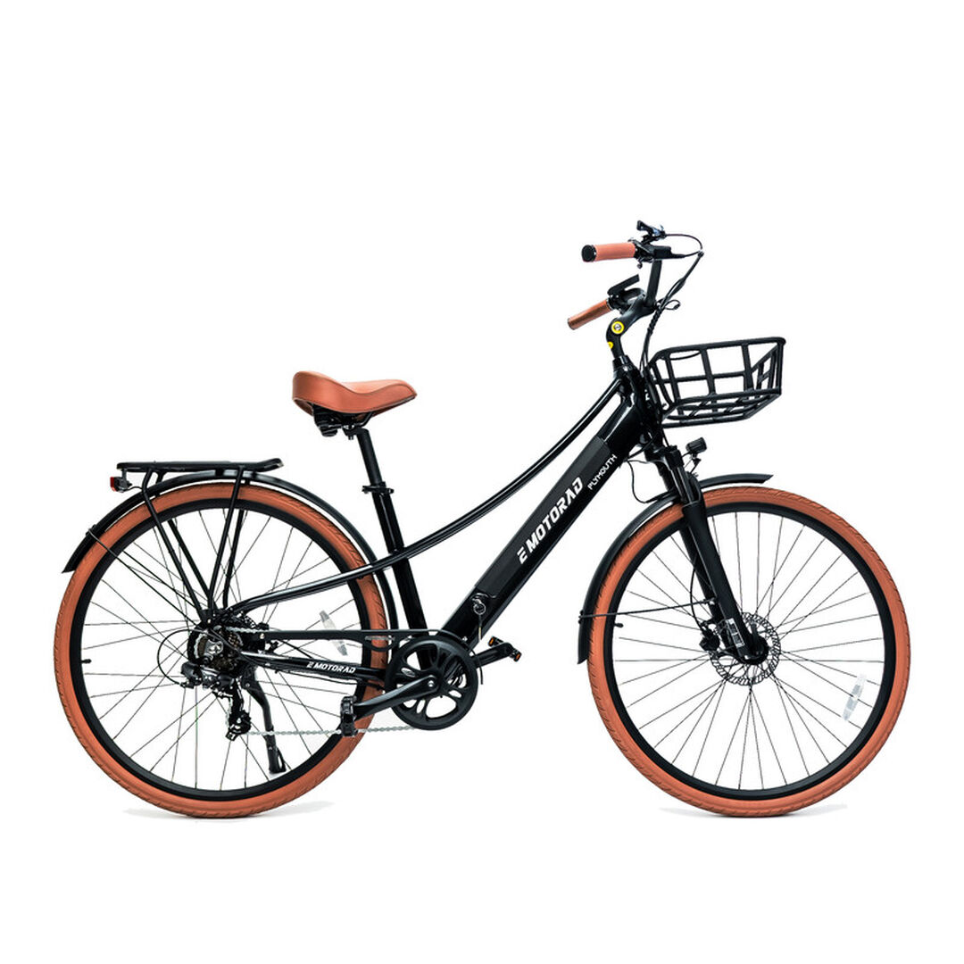 Bicicleta el&eacute;ctrica ciudad 29" PlayMouth Negra