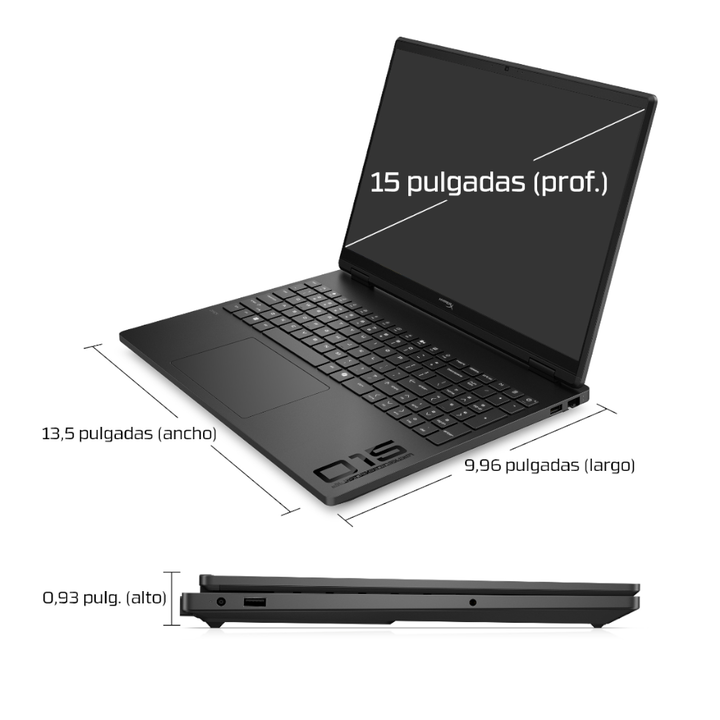 <p style='margin-top:0cm;margin-right:0cm;margin-bottom:8.0pt;margin-left:0cm;line-height:115%;font-size:16px;font-family:"Aptos",sans-serif;'><strong><span style="font-size:12px;line-height:115%;">HP HyperX OMEN 15 inch Gaming Laptop PC 15-gb0019ns AMD Ryzen&trade; 5 38,9 cm (15.3") 2K 16 GB DDR5-SDRAM NVIDIA GeForce RTX 5050 Wi-Fi 6 (802.11ax) Windows 11 Home AI PC Negro</span></strong></p>
<p style='margin-top:0cm;margin-right:0cm;margin-bottom:8.0pt;margin-left:0cm;line-height:115%;font-size:16px;font-family:"Aptos",sans-serif;'><span style="font-size:12px;line-height:115%;">HP HyperX OMEN 15 inch Gaming Laptop PC 15-gb0019ns. Factor de forma: Concha. Familia de procesador: AMD Ryzen&trade; 5. Diagonal de la pantalla: 38,9 cm (15.3"), Tipo HD: 2K, Resoluci&oacute;n de la pantalla: 1920 x 1200 Pixeles. Memoria interna: 16 GB, Tipo de memoria interna: DDR5-SDRAM. Modelo de adaptador de gr&aacute;ficos discretos: NVIDIA GeForce RTX 5050. Sistema operativo instalado: Windows 11 Home. Color del producto: Negro. Peso: 2,42 kg.</span></p>