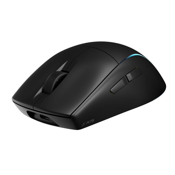 Corsair M75 Wireless RGB Rat&oacute;n para Juegos Ligero FPS &ndash; 26.000 PPP &ndash; Botones Laterales Intercambiables &ndash; Compatible con iCUE &ndash; PC &ndash; Negro