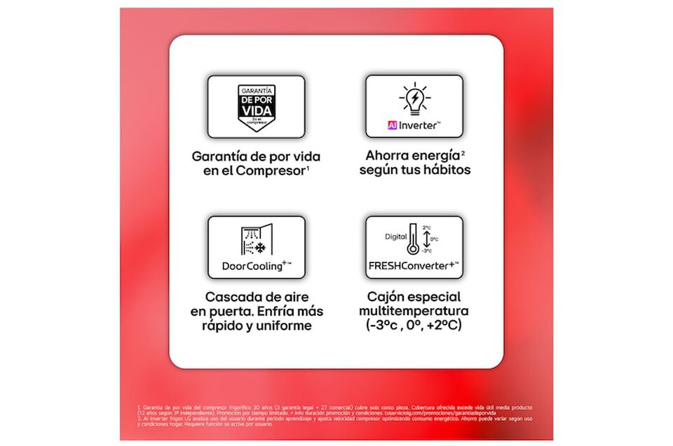 Frigor&iacute;fico Combi LG GBBS514CSW, 333L, No Frost, DoorCooling+, Blanco, Clase C