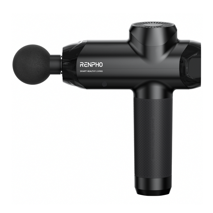 <p>Pistola de masaje muscular, Renpho Power Masajeador de El&eacute;ctrica Profesional, Masajeador de mano potente y silencioso tejido profundo, control t&aacute;ctil LCD, Masajeador para hombros, espalda y piernas.Potente pistola de masajeador de tejido profundo. Equipada con un motor sin escobillas de alto torque con una amplitud de 12mm, la pistola de masaje puede brindar una intensidad de masaje de hasta 50lb (23kg) para aliviar muscular tejido de la fascia. Una pistola de masaje de terapia de percusi&oacute;n premium para profesionales activos o individuos. Dise&ntilde;ado con un torque potente y preciso para liberar el dolor muscular y mejorar la recuperaci&oacute;n del entrenamiento, funciona silenciosamente para disipar sus preocupaciones de molestar a otros cuando lo usa en la oficina, el gimnasio o el hogar. Viene con formas de carga flexibles y un estuche de viaje para que disfrutar de la relajaci&oacute;n muscular sea m&aacute;s f&aacute;cil.</p>