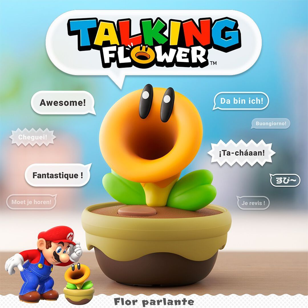 Flor Parlante Figura Juego Super Mario Bros Wonder