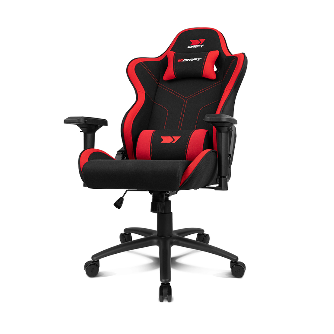 Silla Gaming  DR110 Negro/Rojo tela