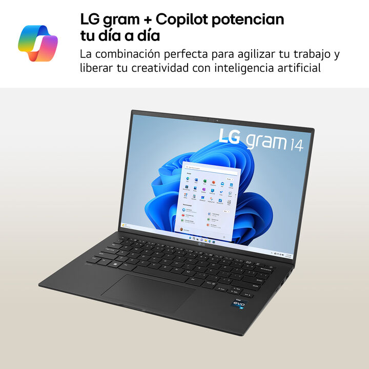 Port&aacute;til 14" LG gram - 14Z90RU, Windows 11, Intel&reg; Core&trade; i5, 16 GB RAM, 1 TB SSD, Panel IPS WUXGA (1920x1200), Ligero 1 kg, 24,5 horas de bater&iacute;a, Negro