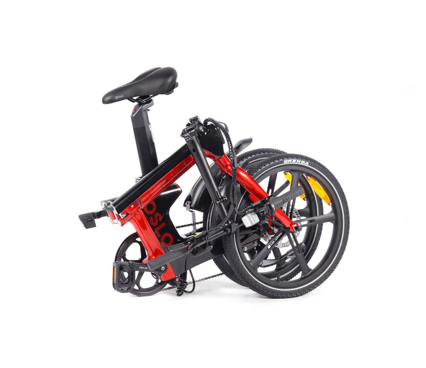 E-BIKE 20" YOUIN OSLO CARBON NEGRO / ROJA