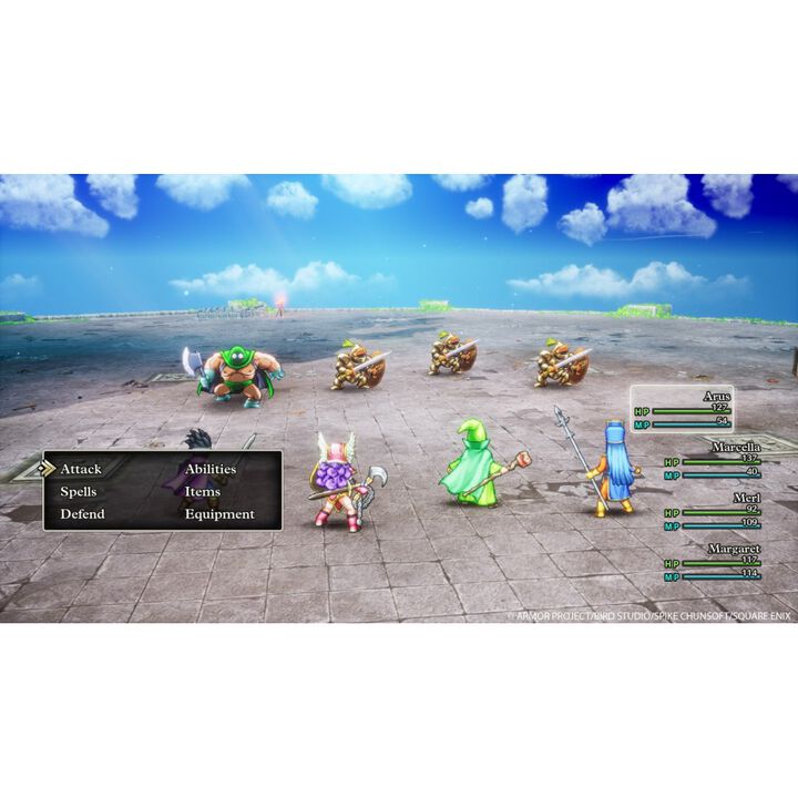 DRAGON QUEST III HD-2D REMAKE PS5 JUEGO F&Iacute;SICO PARA PLAYSTATION 5 VERSI&Oacute;N ESPA&Ntilde;OLA GARANT&Iacute;A EUROPEA EU WARRANTY


En DRAGON QUEST III HD-2D Remake, la obra maestra atemporal y punto de partida de la llamada &laquo;trilog&iacute;a de Erdrick&raquo; resurge con un aspecto totalmente renovado.

Emb&aacute;rcate en una aventura &eacute;pica para salvar al mundo del malvado archienemigo en este remake de un cl&aacute;sico, con impresionantes gr&aacute;ficos HD-2D, funciones nuevas y modernizadas, &iexcl;y m&aacute;s secretos por descubrir!

DRAGON QUEST III HD-2D REMAKE

CARACTER&Iacute;STICAS:
1.Un remake del original totalmente modernizado: El impresionante estilo visual HD-2D combina el pixel art con los gr&aacute;ficos en 3D y nos invita a sumergirnos en el mundo de DRAGON QUEST III como nunca con una interfaz actualizada y perfeccionada, entre otras mejoras generales.
2.Combates con el estilo tradicional de DRAGON QUEST: Una versi&oacute;n perfeccionada del cl&aacute;sico sistema de combates por turnos, con animaciones nuevas y otras mejoras como la velocidad de batalla ajustable o los combates autom&aacute;ticos.
3.Un mundo fascinante: Exploraremos en profundidad un enorme mundo con un mont&oacute;n de lugares magn&iacute;ficos por descubrir, y por el camino tendremos que superar muchos desaf&iacute;os inesperados.
4.Una banda sonora atemporal: Composiciones musicales muy diversas, originales y cautivadoras que captan la esencia atemporal y la magia del universo de DRAGON QUEST.