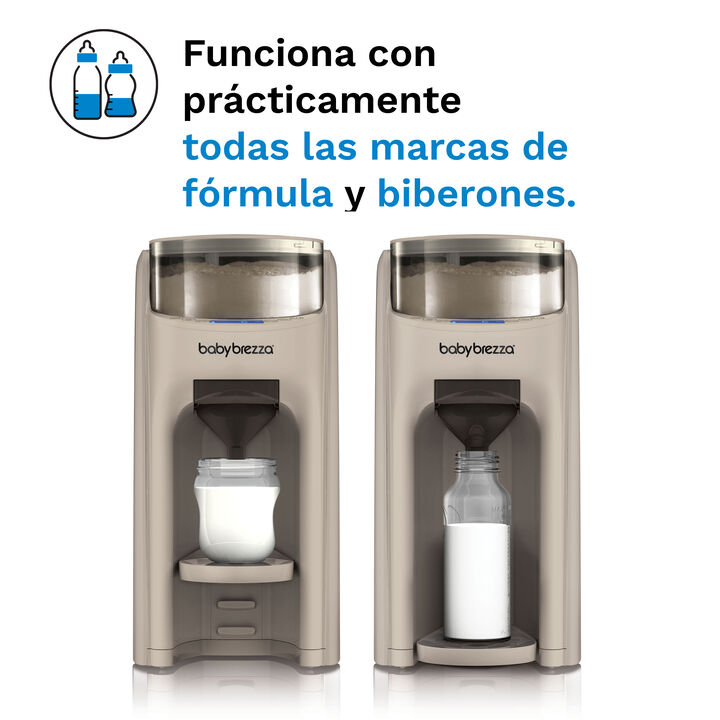 Prepara biberones de f&oacute;rmula de forma autom&aacute;tica en segundos. El Formula Pro Advanced mezcla, calienta y dispensa la cantidad y temperatura seleccionadas con solo pulsar un bot&oacute;n. Permite preparar entre 60 y 300 ml, seleccionar 3 temperaturas y es compatible con pr&aacute;cticamente todas las marcas de f&oacute;rmula y tama&ntilde;os de biber&oacute;n. Cuenta con dep&oacute;sito de f&oacute;rmula herm&eacute;tico de hasta 700 g, dep&oacute;sito de agua de 1,5 litros y sistema de programaci&oacute;n con memoria. Libre de BPA.